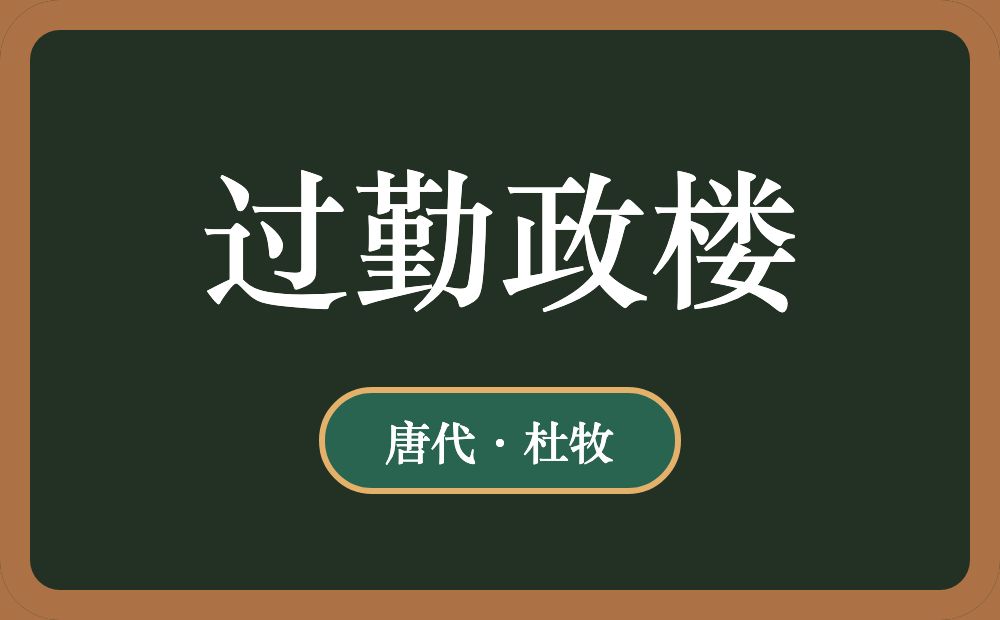 过勤政楼