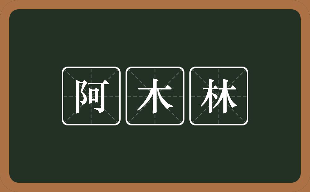 阿木林的近义词/反义词