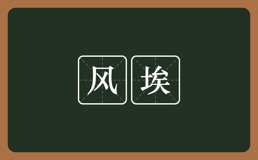 风埃的意思？风埃是什么意思？