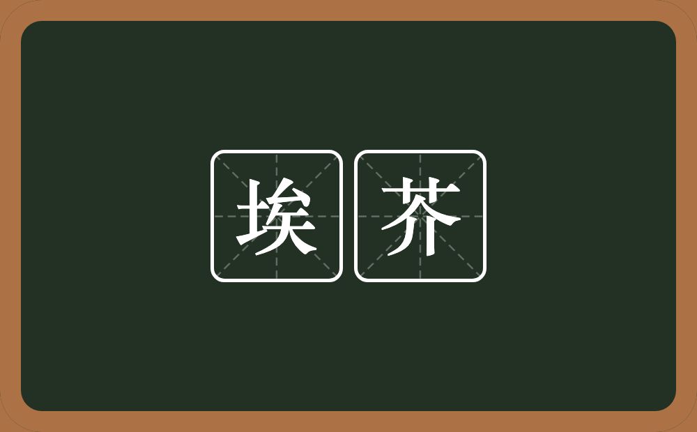 埃芥的近义词/反义词