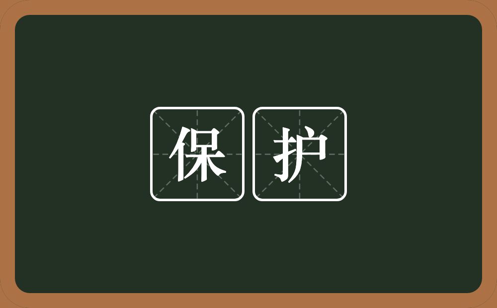 保护的意思?保护是什么意思?