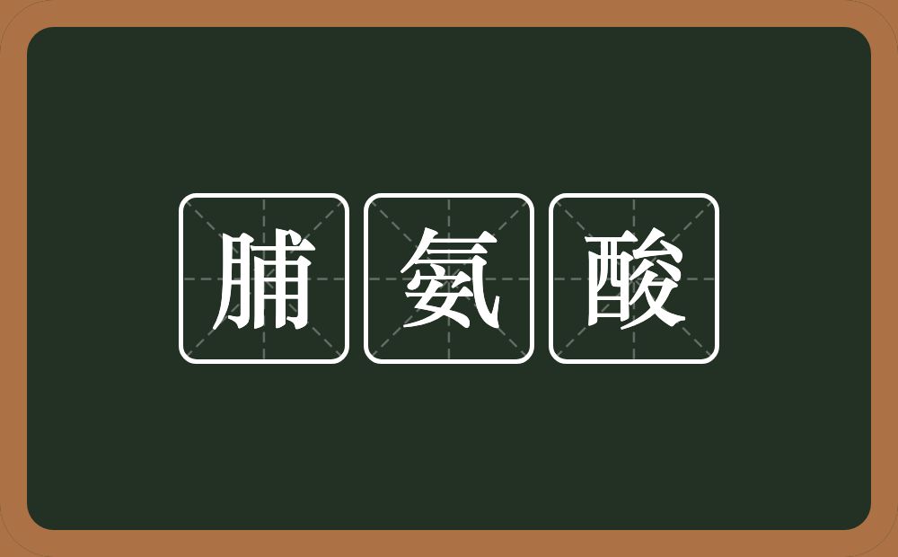 脯氨酸的近义词/反义词