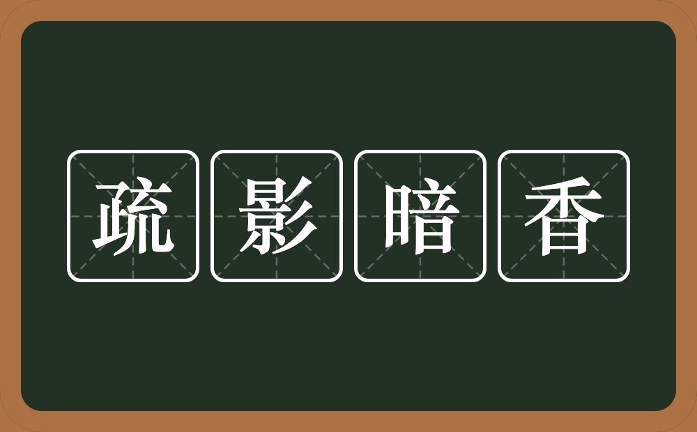 疏影暗香的意思？疏影暗香是什么意思？