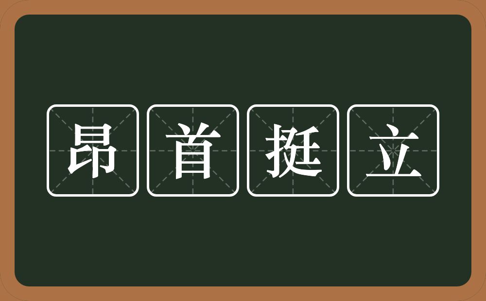 昂首挺立的意思?昂首挺立是什么意思?