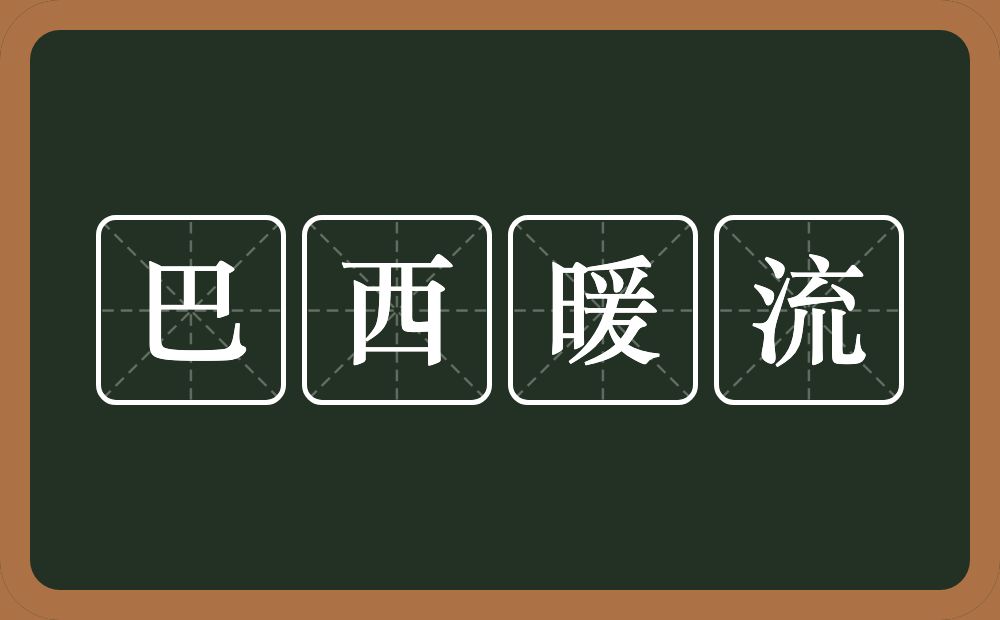 巴西暖流的近义词/反义词