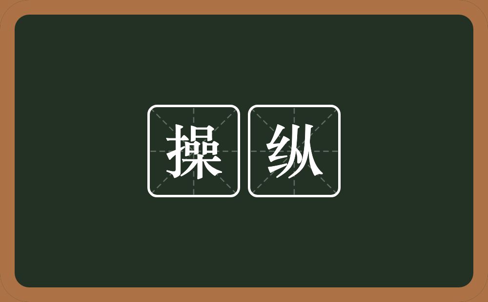 操纵的意思？操纵是什么意思？