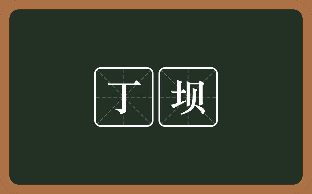 丁坝的意思？丁坝是什么意思？