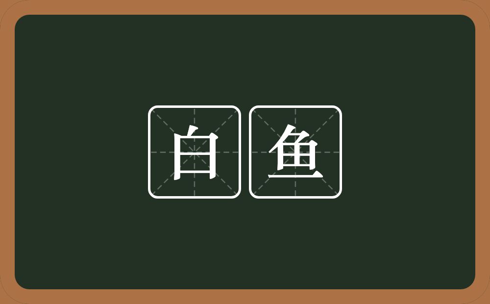 白鱼的近义词/反义词