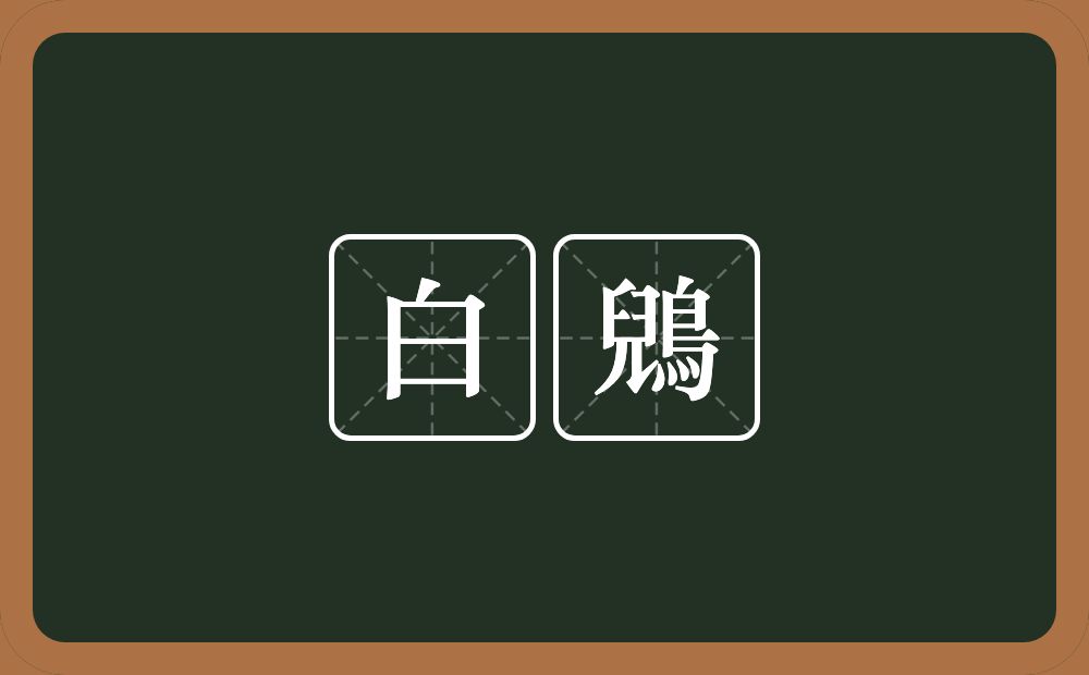 白鶂的意思？白鶂是什么意思？
