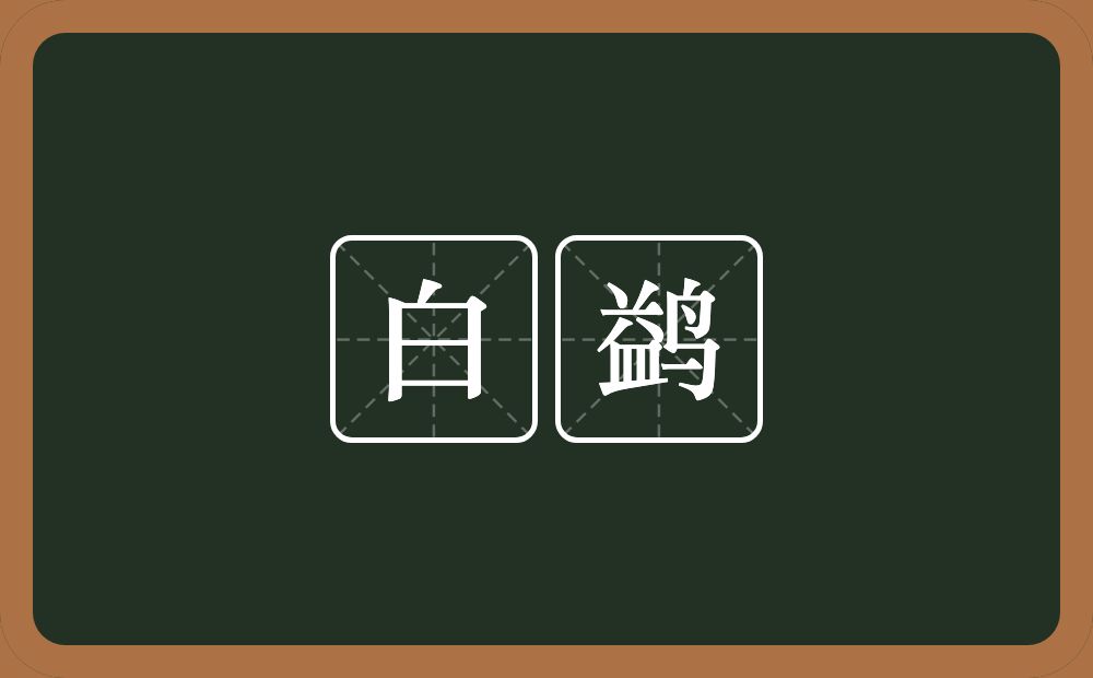 白鹢的近义词/反义词