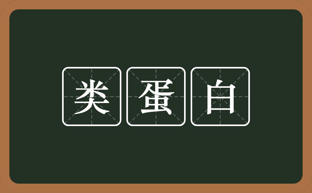 类蛋白的意思？类蛋白是什么意思？