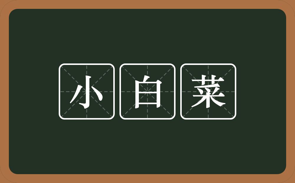 小白菜的意思？小白菜是什么意思？