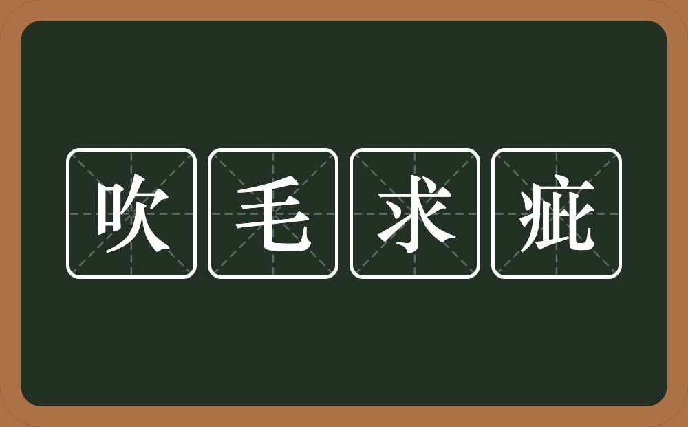 吹毛求疵的意思?吹毛求疵是什么意思?