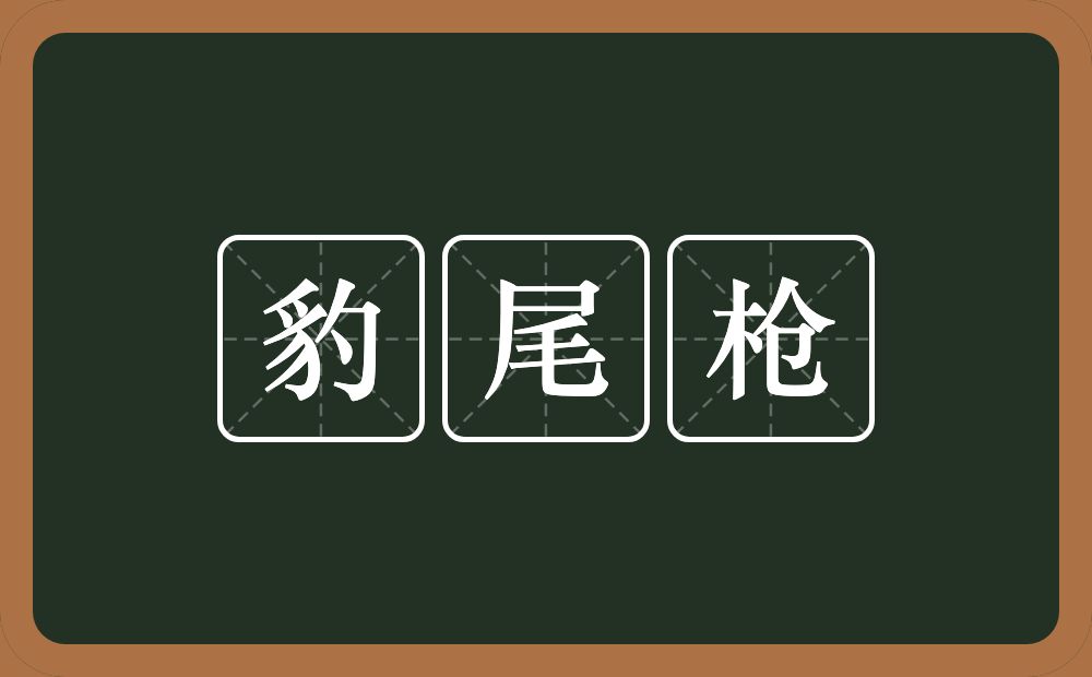 豹尾枪的意思？豹尾枪是什么意思？