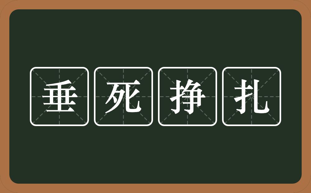 垂死挣扎的意思?垂死挣扎是什么意思?
