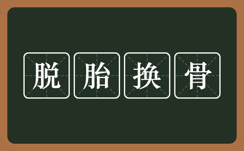 脱胎换骨的意思?脱胎换骨是什么意思?