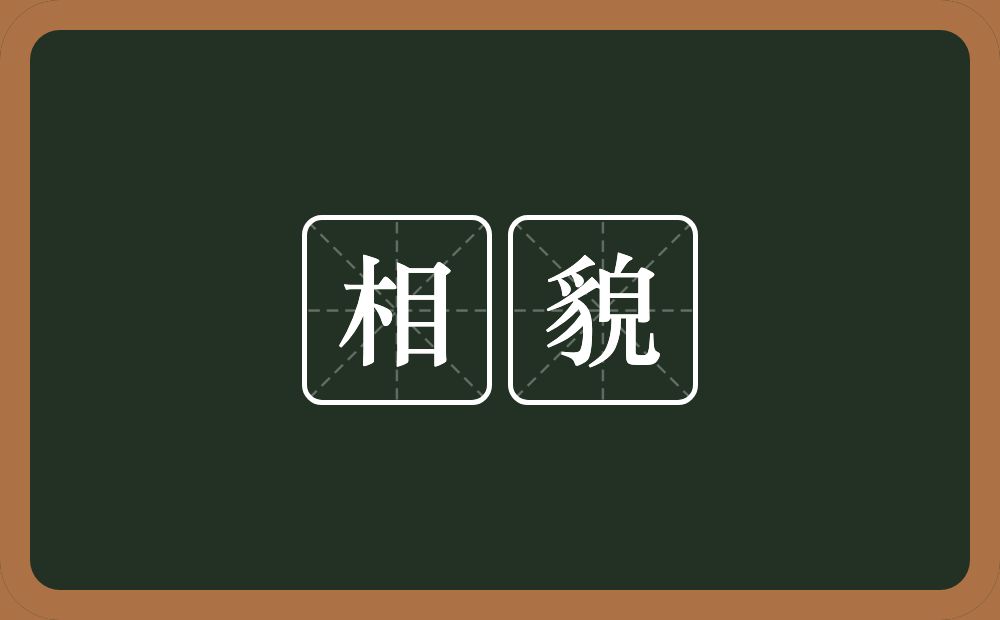 相貌的意思?相貌是什么意思?