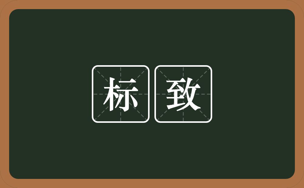 标致的意思?标致是什么意思?