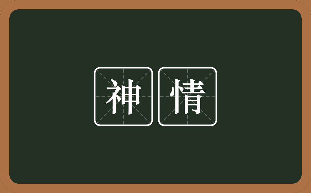 神情的意思?神情是什么意思?