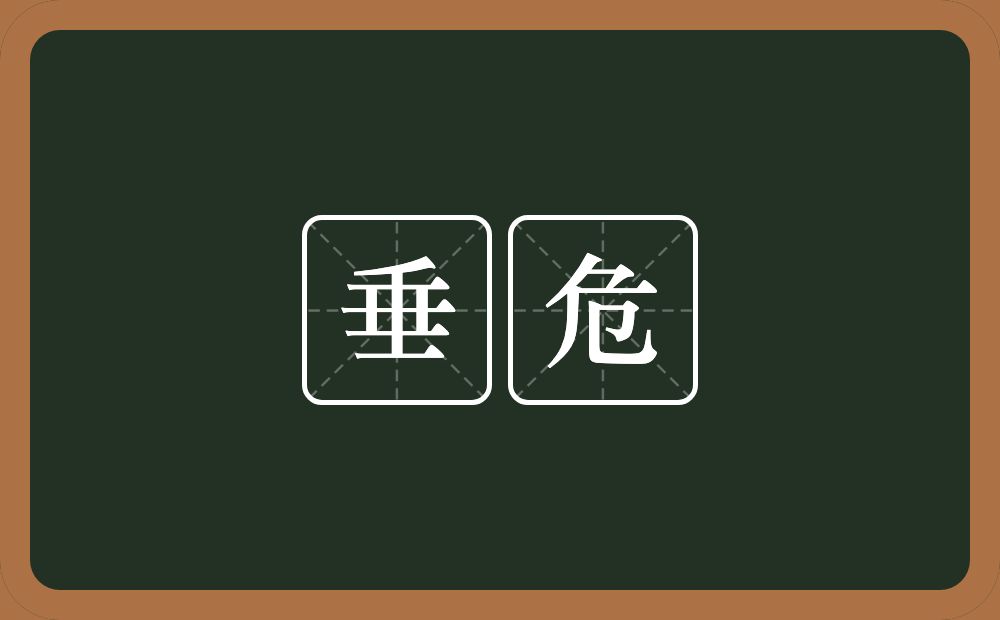 垂危的意思?垂危是什么意思?