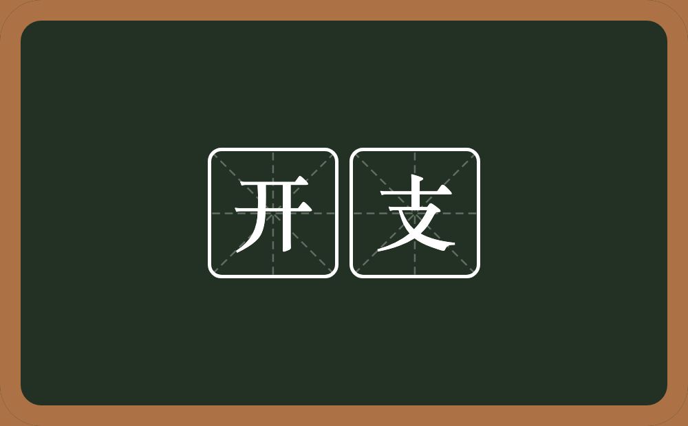 开支的意思?开支是什么意思?