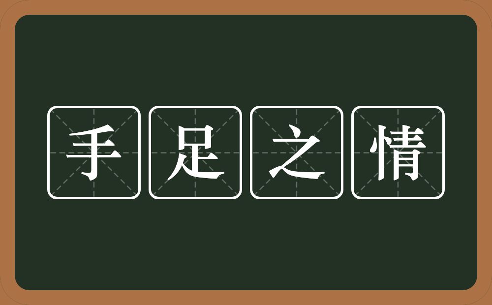 手足之情的意思?手足之情是什么意思?
