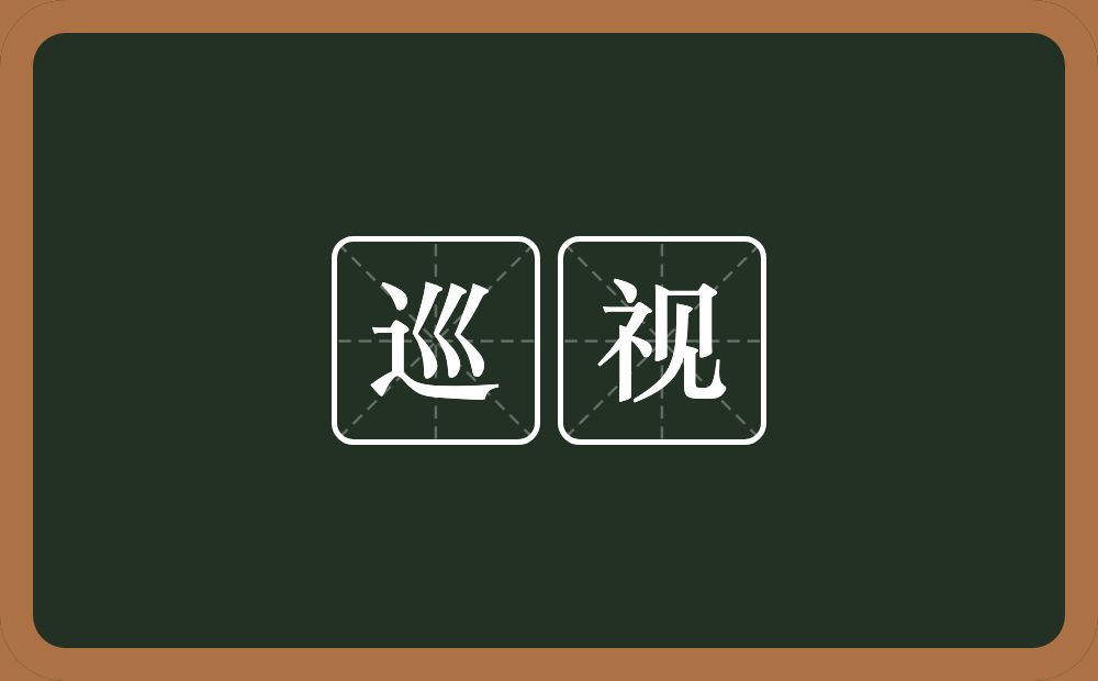 巡视的意思?巡视是什么意思?