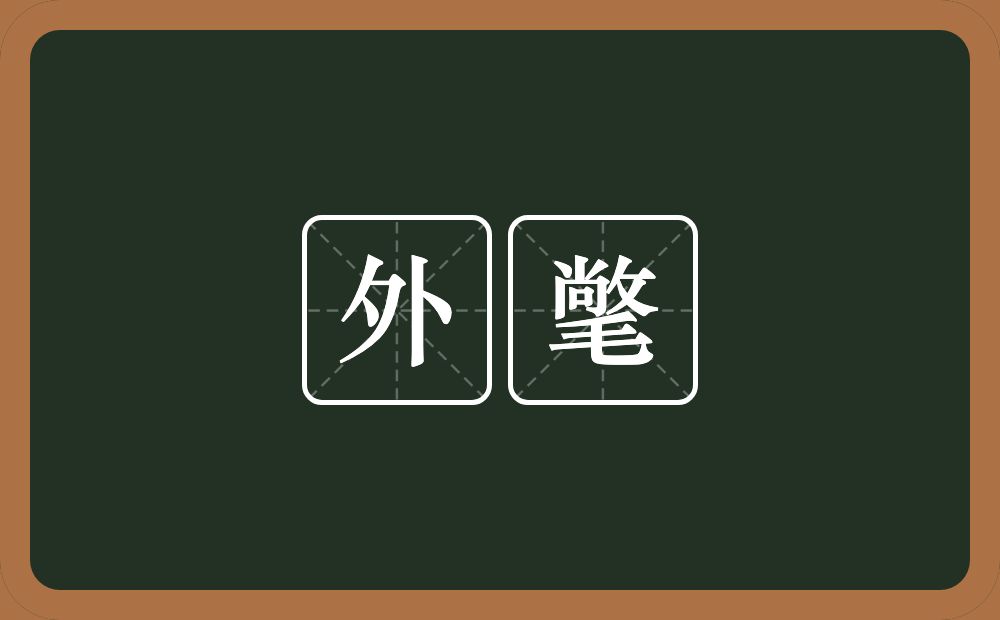 外氅的意思？外氅是什么意思？