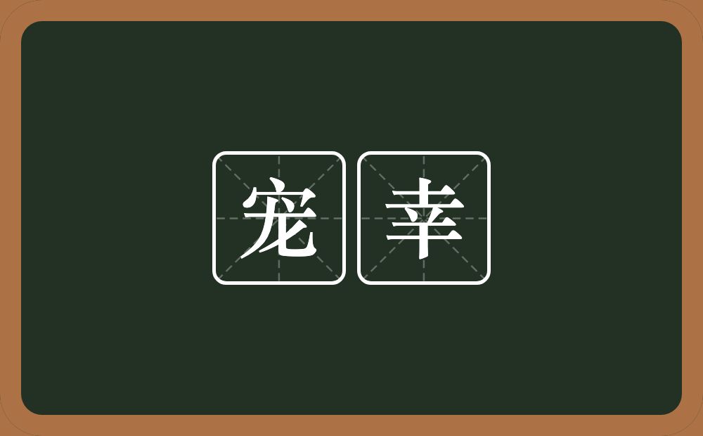 宠幸的意思?宠幸是什么意思?