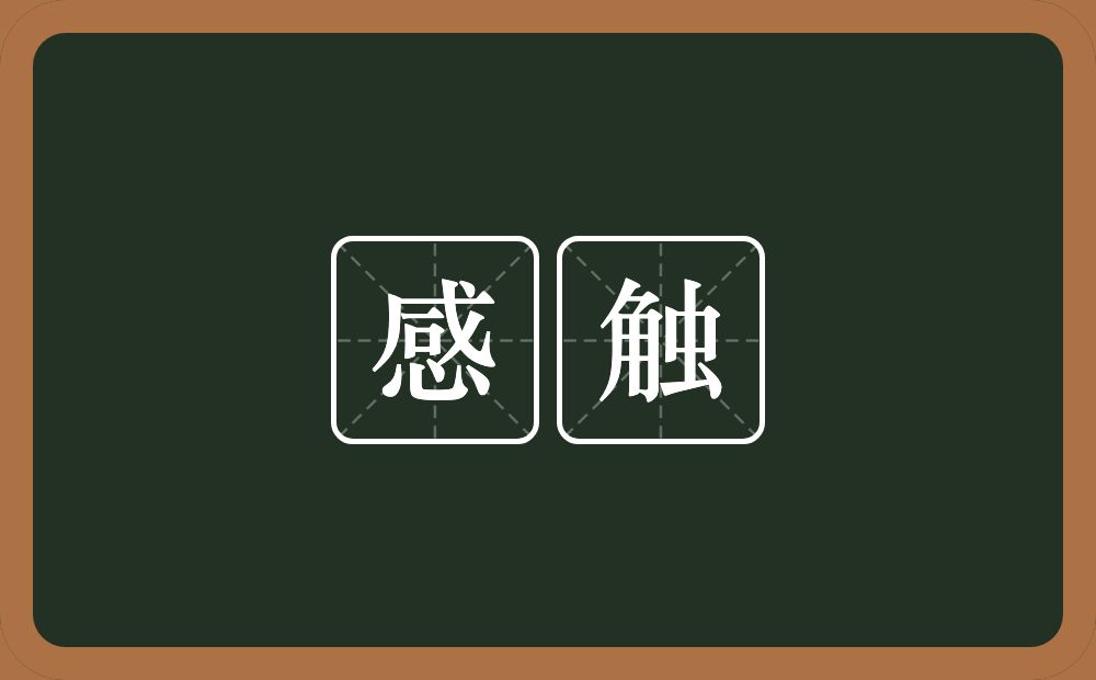 感触的意思？感触是什么意思？