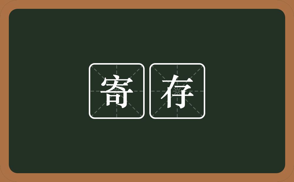 寄存的意思？寄存是什么意思？