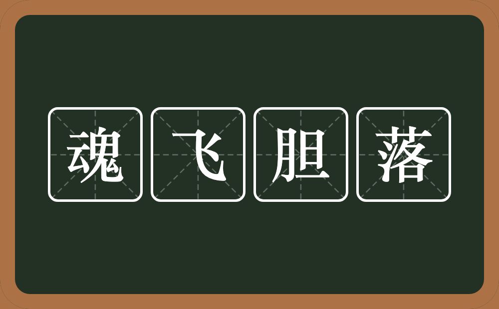 魂飞胆落的意思？魂飞胆落是什么意思？