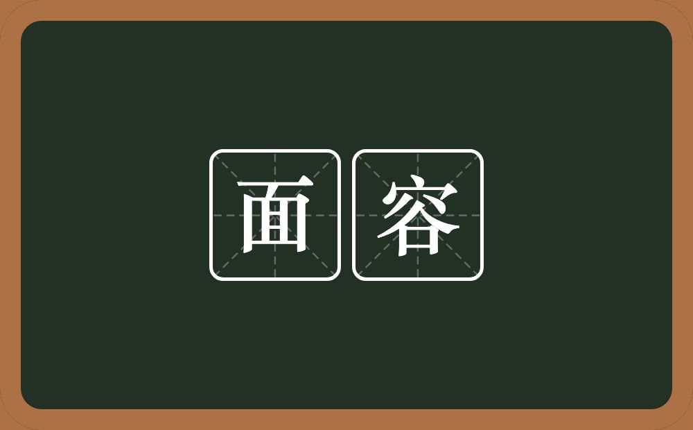 面容的意思?面容是什么意思?