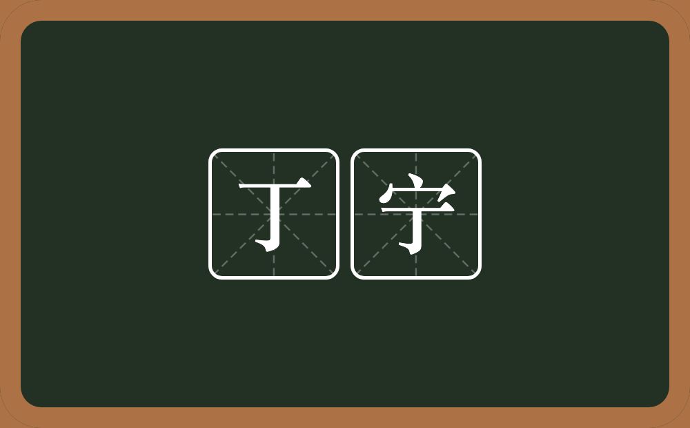 丁宁的意思?丁宁是什么意思?