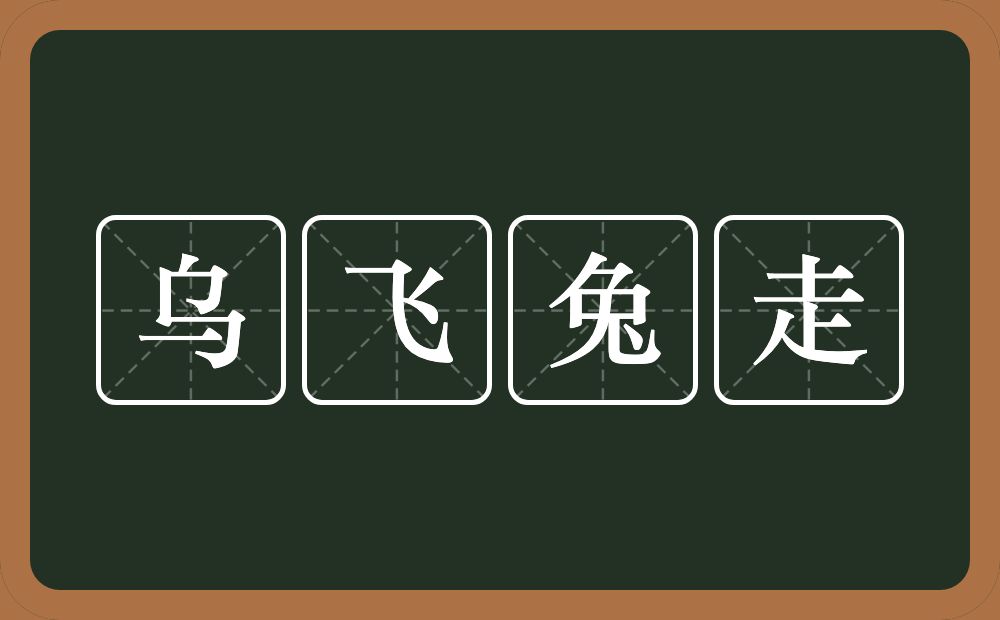 乌飞兔走的意思?乌飞兔走是什么意思?