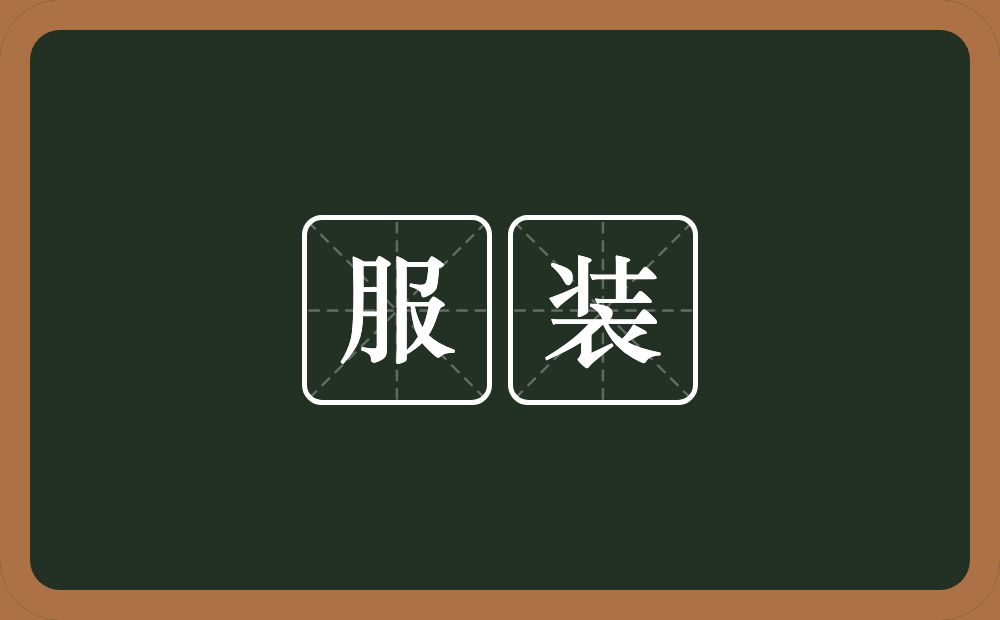 服装的意思?服装是什么意思?