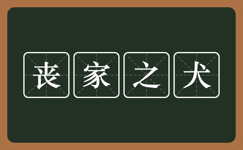 丧家之犬的意思?丧家之犬是什么意思?