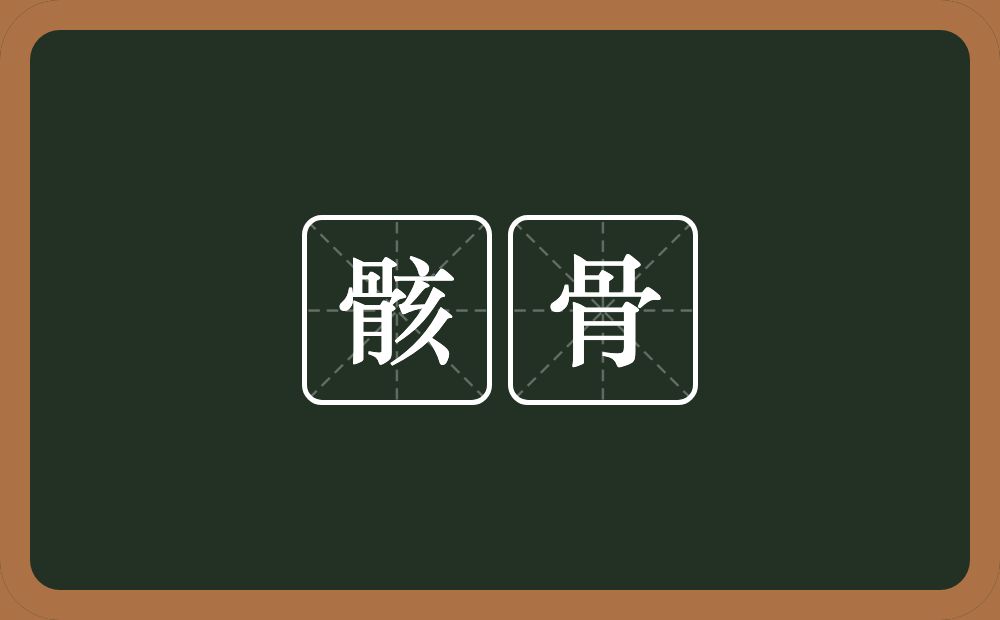 骸骨的意思?骸骨是什么意思?
