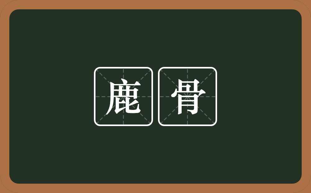 鹿骨的意思？鹿骨是什么意思？