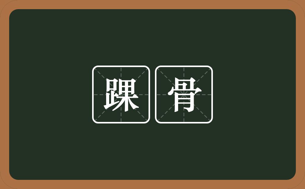 踝骨的意思？踝骨是什么意思？