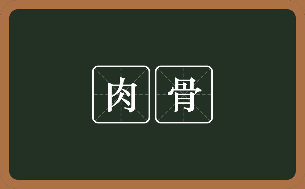 肉骨的意思?肉骨是什么意思?