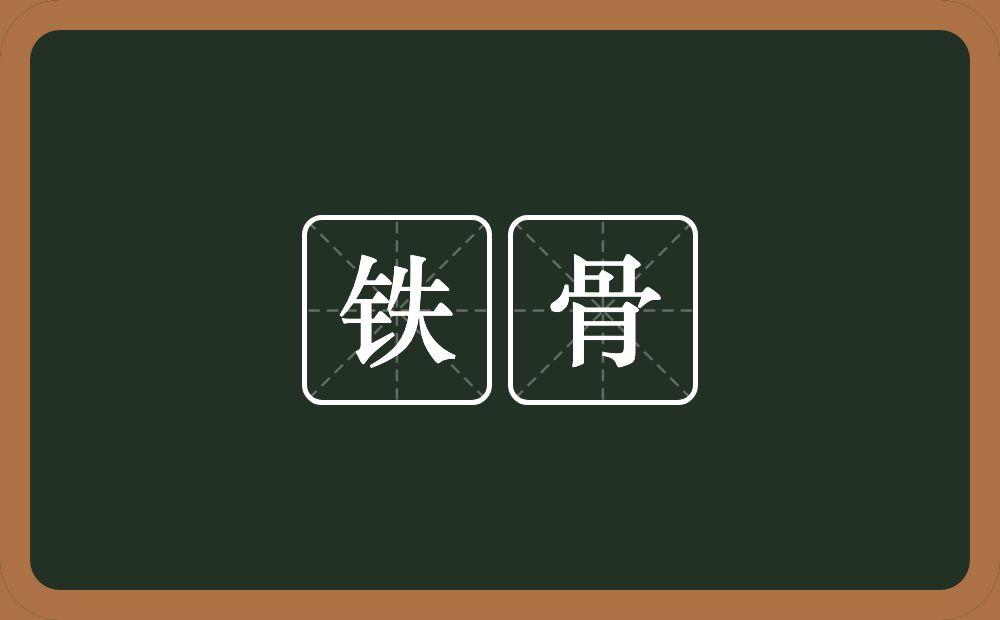 铁骨的意思?铁骨是什么意思?