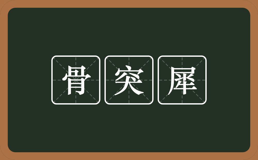 骨突犀的意思？骨突犀是什么意思？