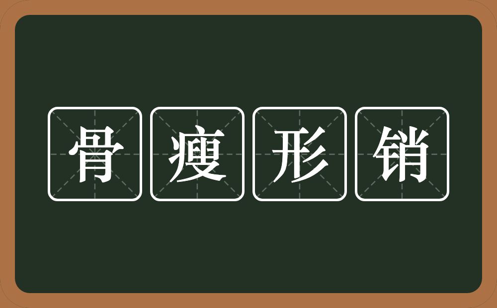 骨瘦形销的意思？骨瘦形销是什么意思？