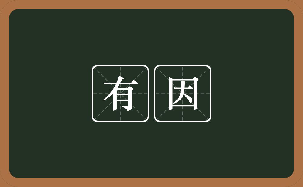 有因的意思?有因是什么意思?