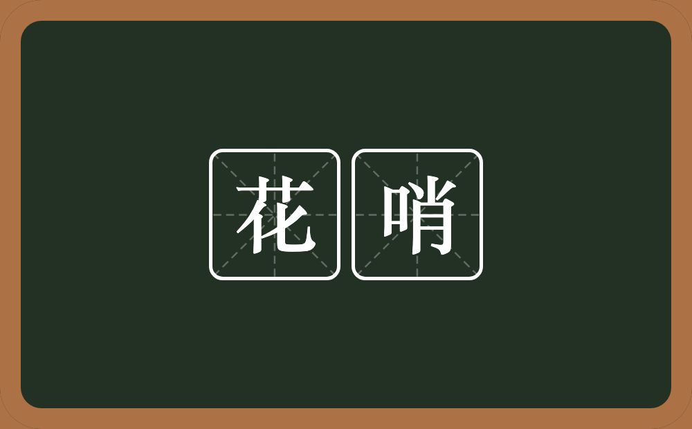 花哨的意思?花哨是什么意思?