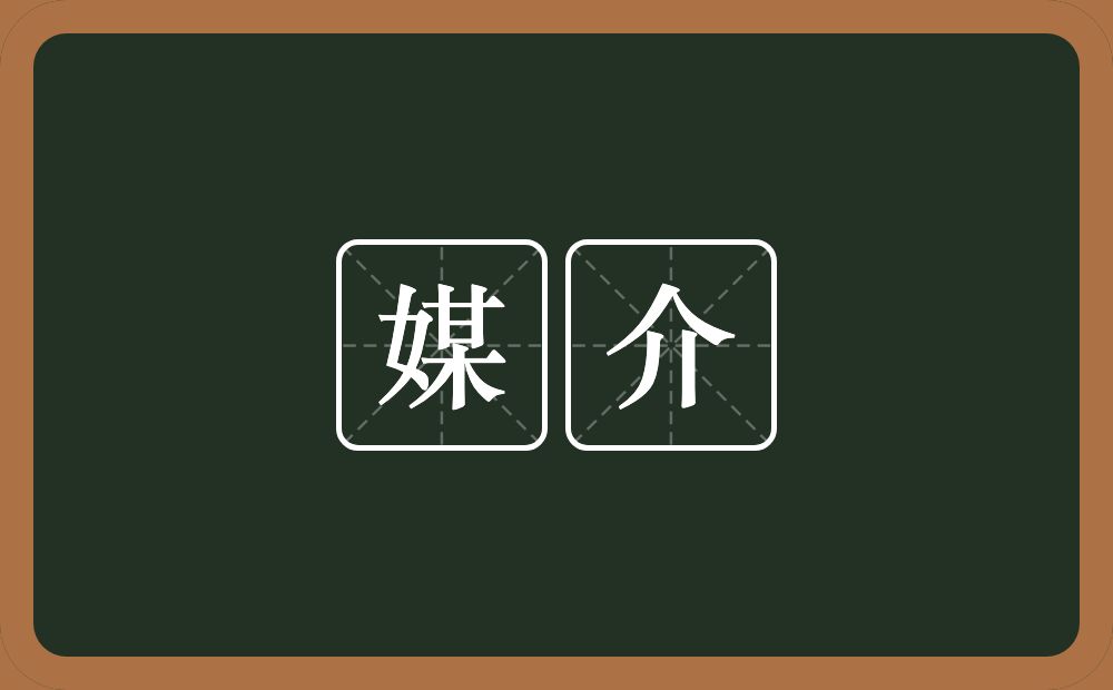 媒介的意思？媒介是什么意思？