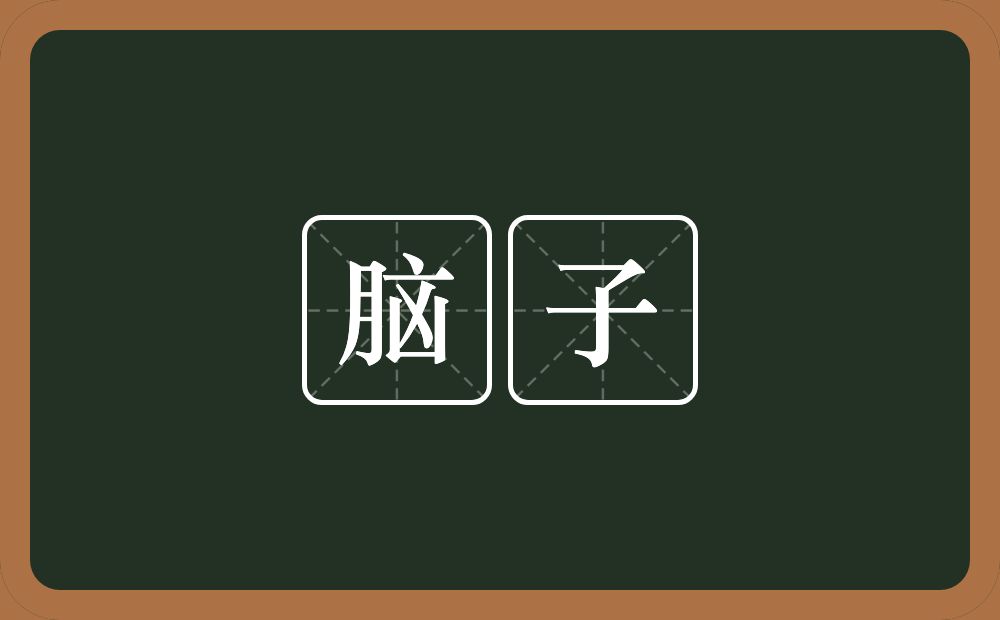 脑子的意思?脑子是什么意思?