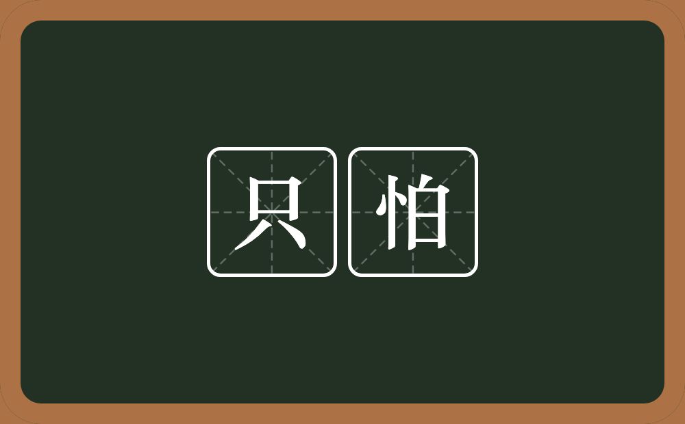 只怕的意思？只怕是什么意思？