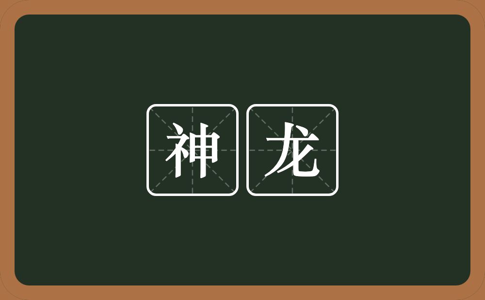 神龙的意思?神龙是什么意思?